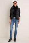 Black Fallon Puffer Vest
