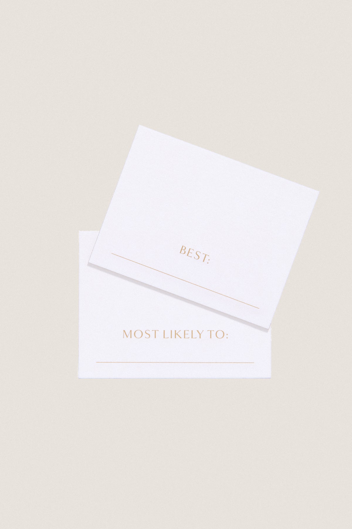 Superlatives Place Cards