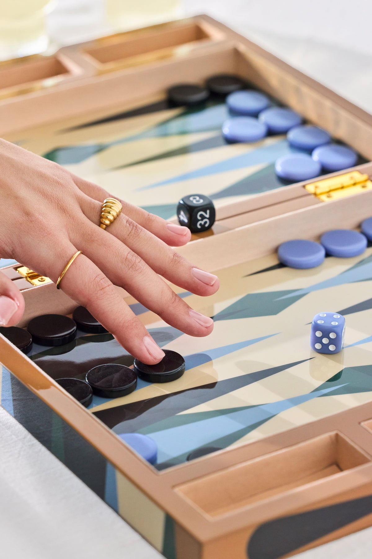 Lacquered Backgammon