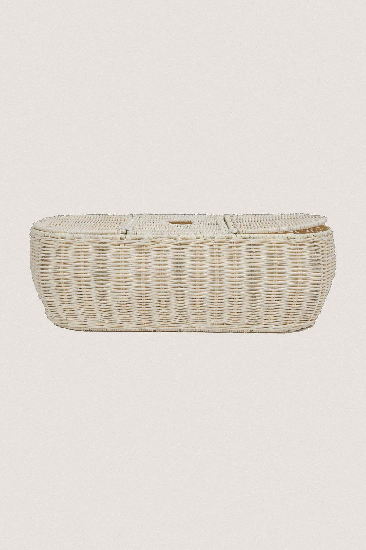 3 Part Tissue Basket in Rattan