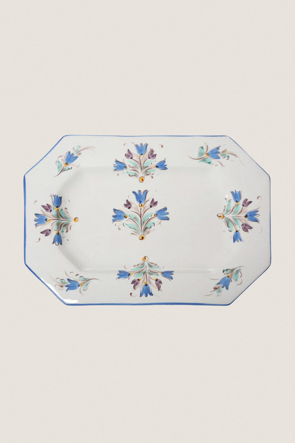 Multi Tulip Octagonal Platter