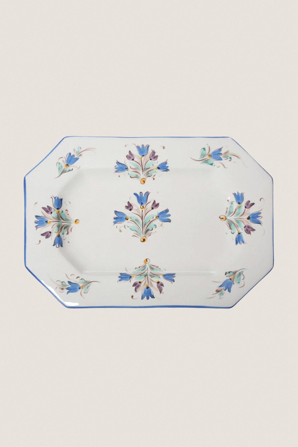 Multi Tulip Octagonal Platter