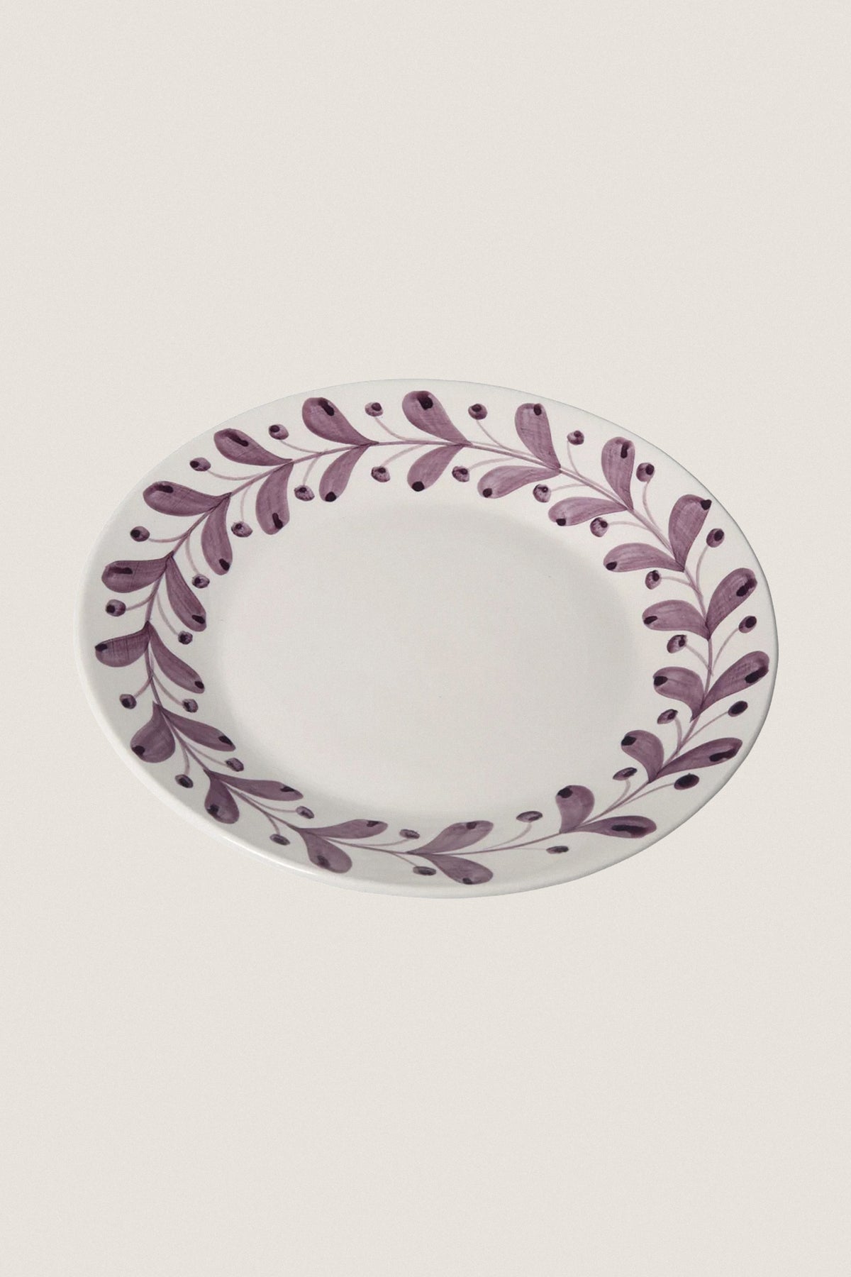 Aubergine Anna Dessert Plate