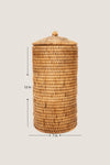 Rattan Double Toilet Roll Holder