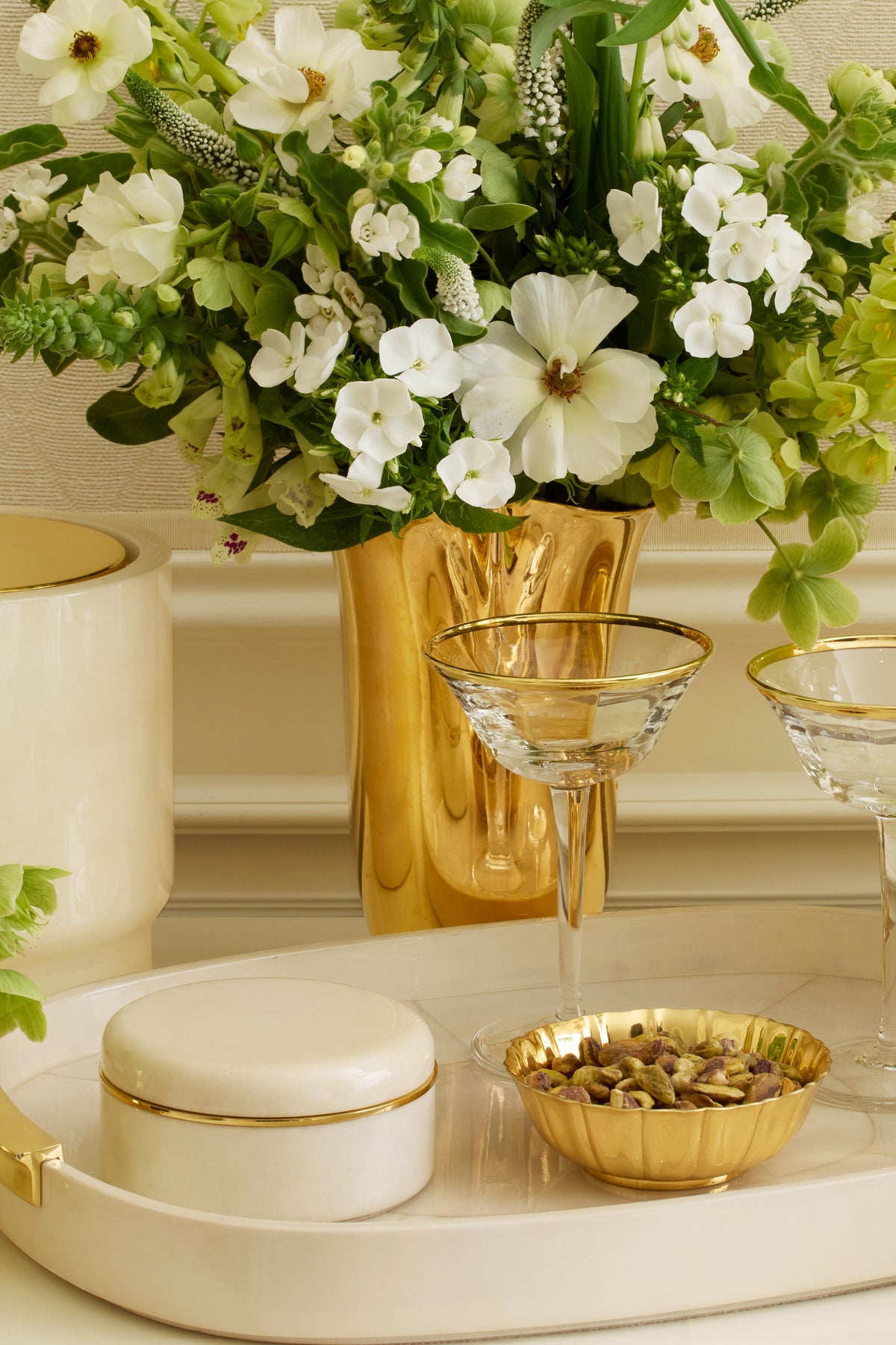 Gold Mairie Small Bowls (Set of 2)