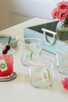 Mahjong Tiles Double Old Fashion Glasses (Set of 4)