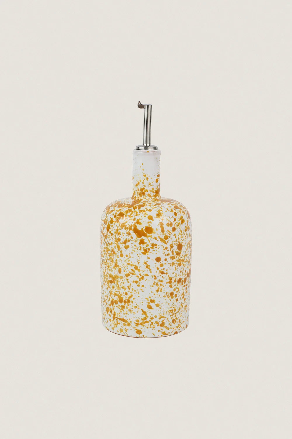 Yellow Splatter Olive Oil Bottle