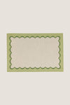 Green Scalloped Placemats (Set of 4)