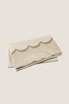 Natural Scalloped Tablecloth