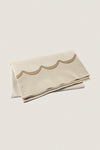 Natural Scalloped Tablecloth