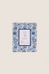 Harbor Blue Blooming Trells Block Printed Wall Picture Frame