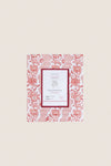 Garnet Red Blooming Trellis Block Printed Wall Picture Frame