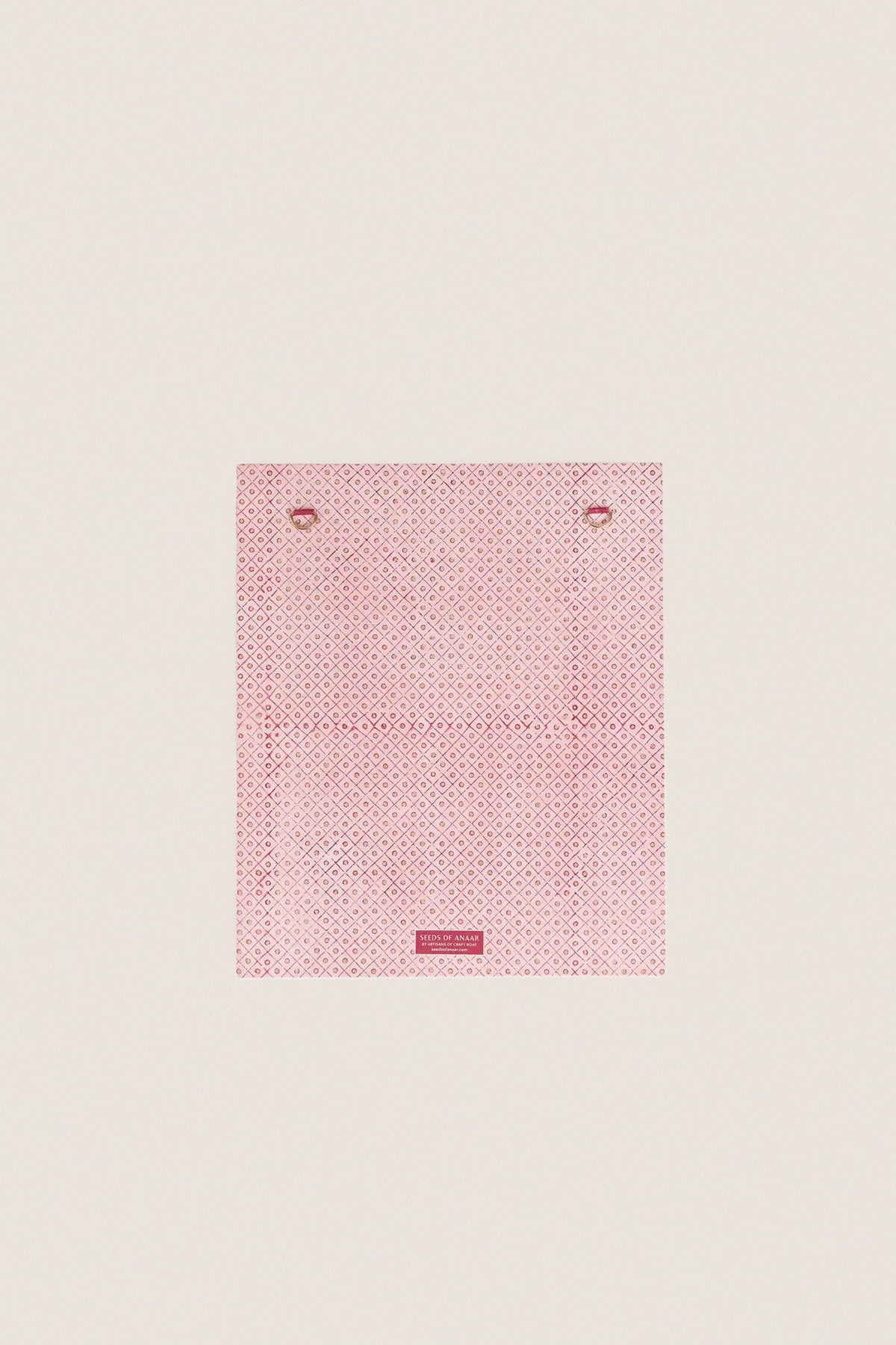 Garnet Red Blooming Trellis Block Printed Wall Picture Frame