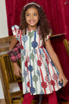 Present Bows Girls Double Ruffle Jennifer Dress