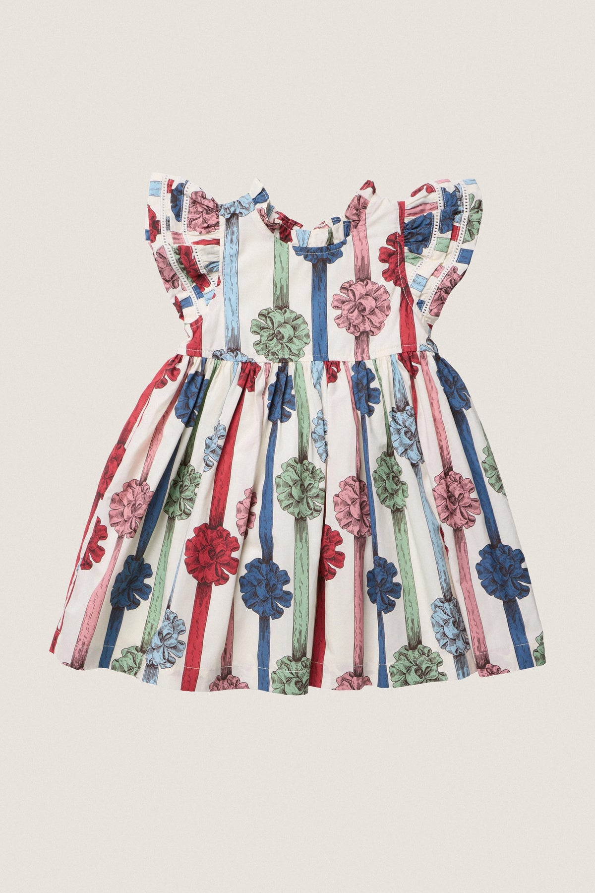 Present Bows Girls Double Ruffle Jennifer Dress