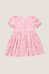 Pink Velvet Bows Girls Liliana Dress