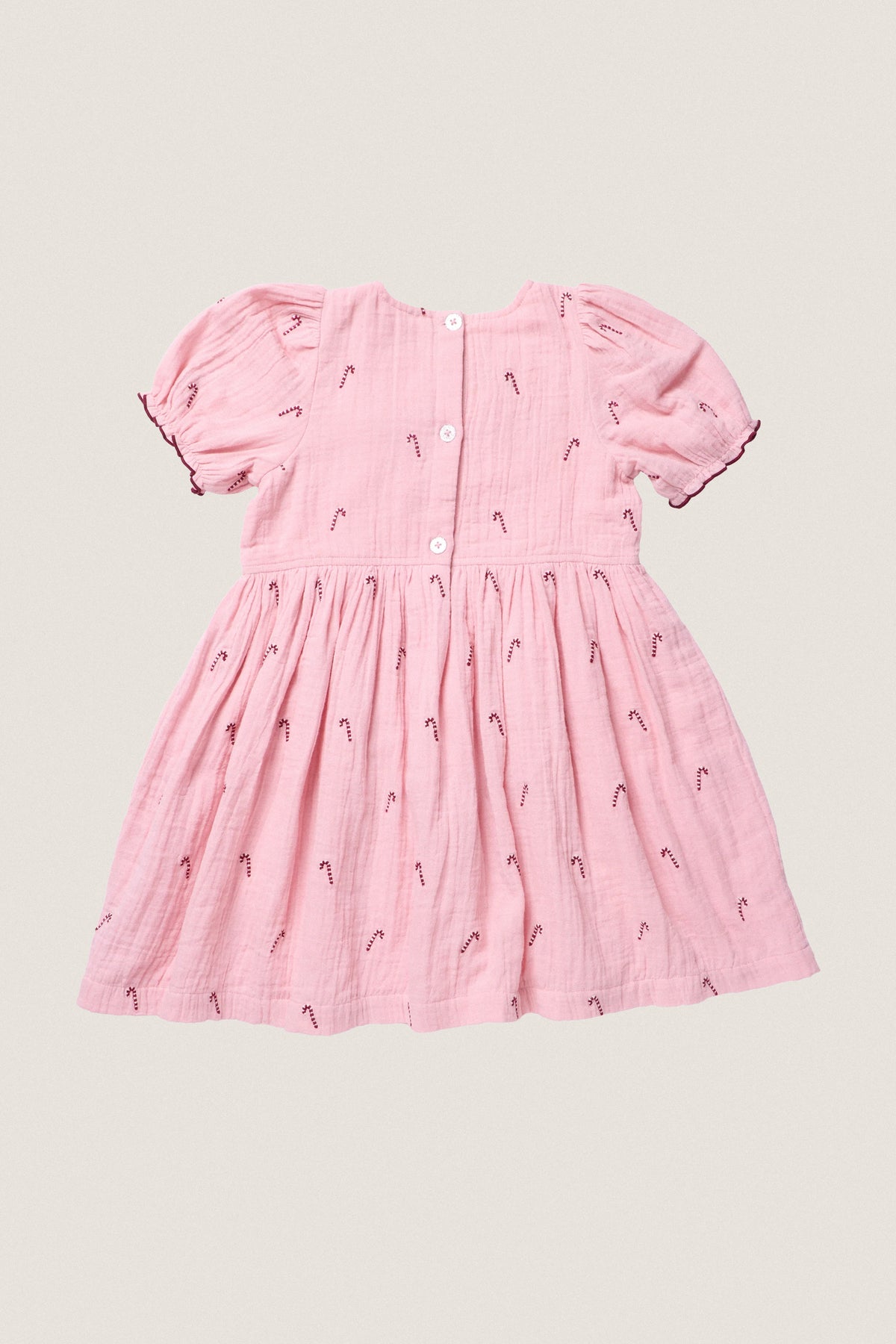 Pink Velvet Bows Girls Liliana Dress