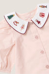 Nutcracker Embroidery Girls Noelle Top