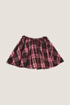 Burgundy Tartan Girls Gianna Skirt