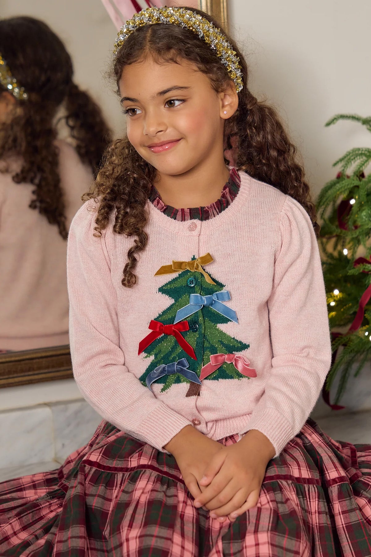 Velvet Bows Girls Constance Sweater