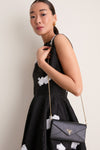 PRADA Black Saffiano Chain Shoulder Bag