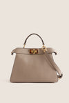 FENDI Beige Peek-a-boo Small 2 Way Handbag