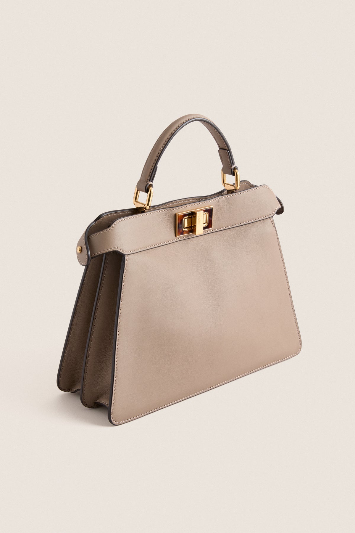 FENDI Beige Peek-a-boo Small 2 Way Handbag