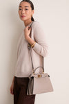 FENDI Beige Peek-a-boo Small 2 Way Handbag