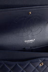 CHANEL Navy Large Classic Shoulder Bag