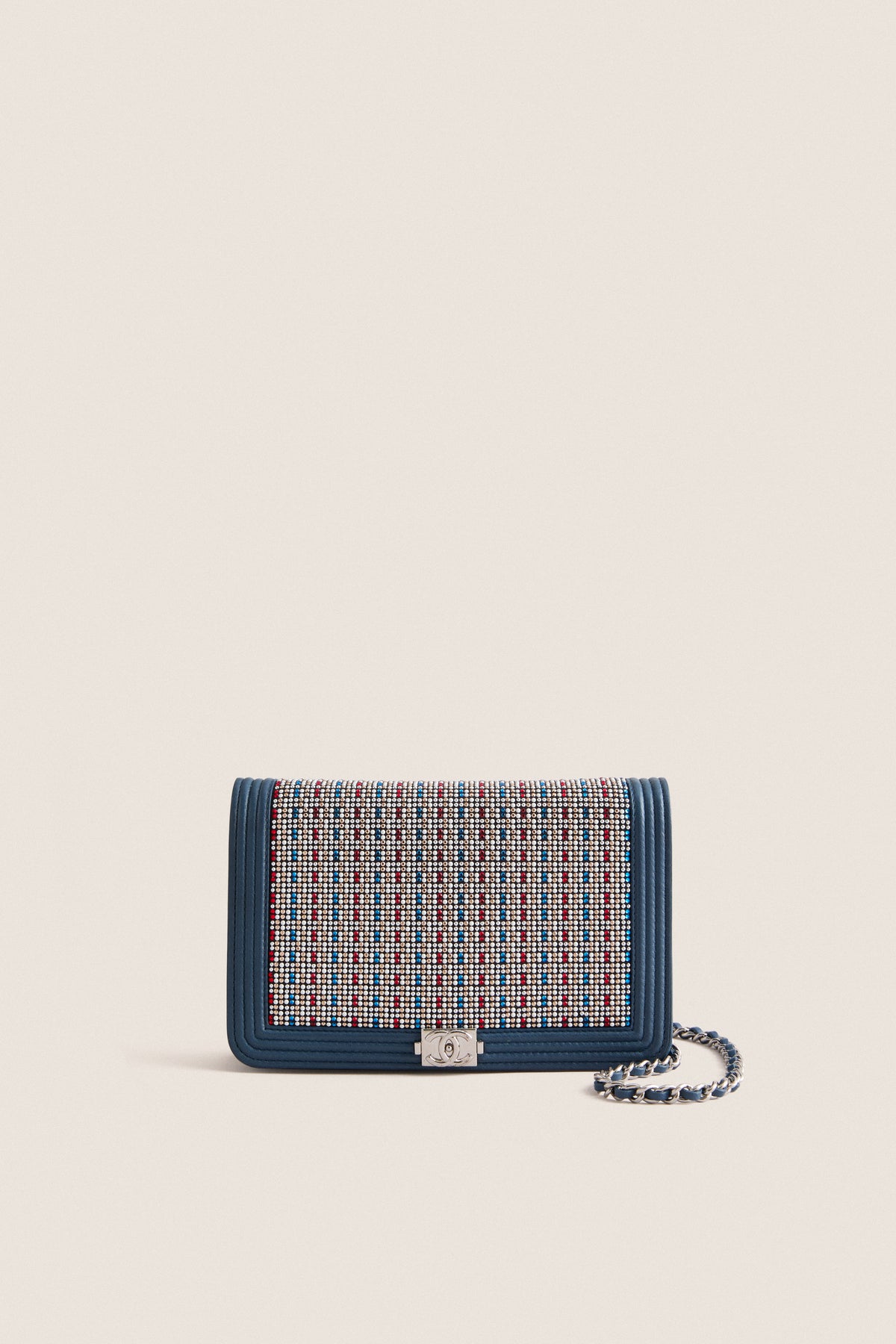 CHANEL Blue Multi Wallet On Chain