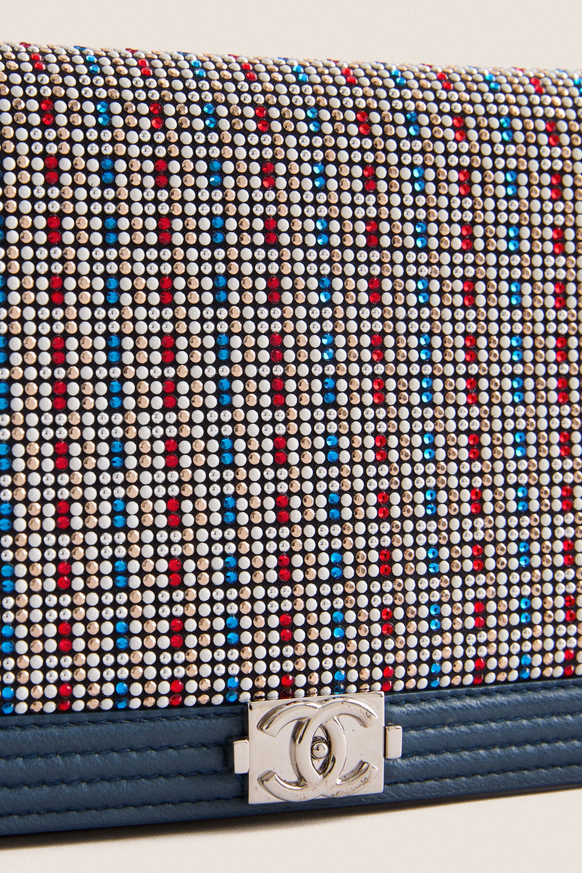 CHANEL Blue Multi Wallet On Chain