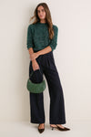 CELINE Green Ava Shoulder Bag