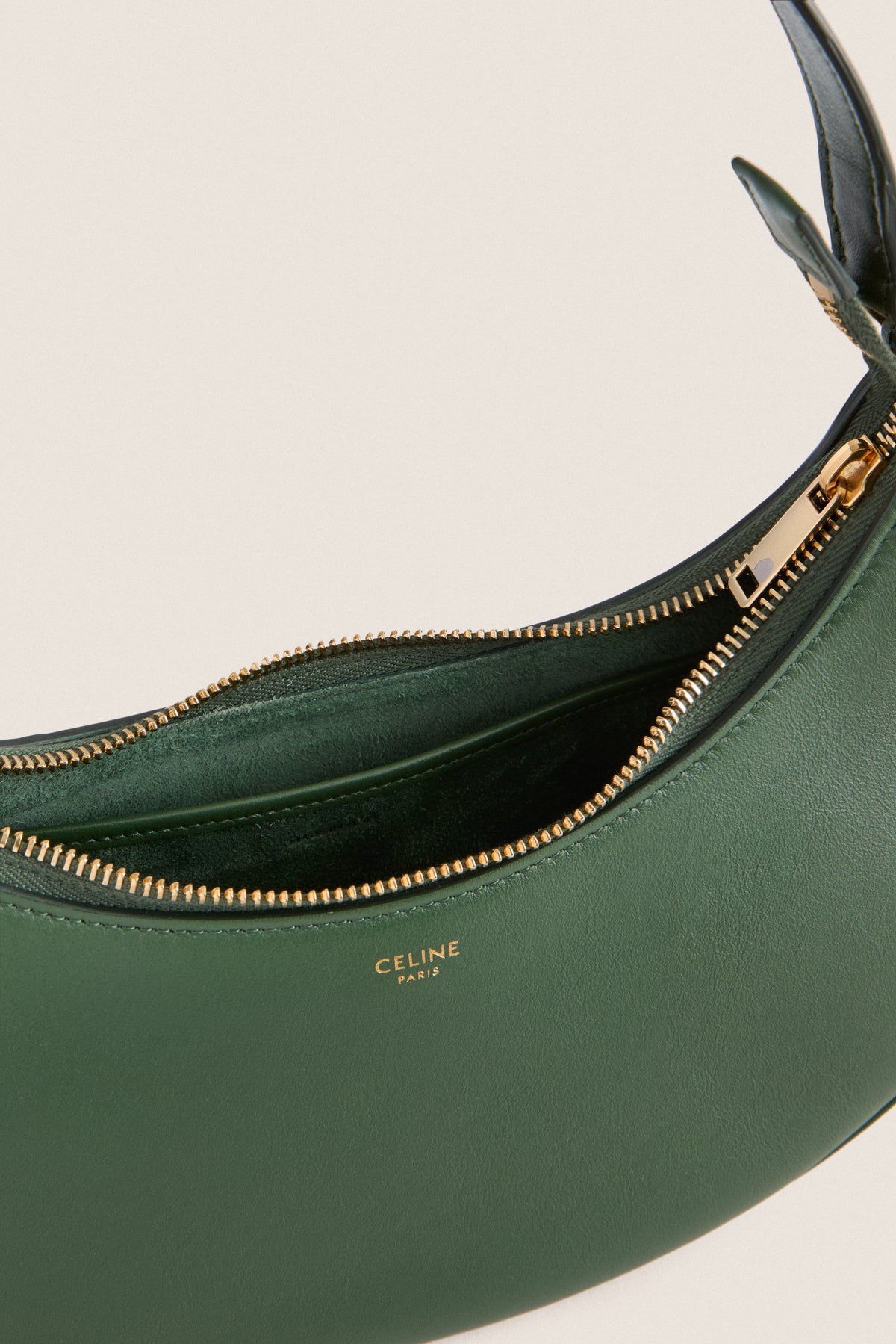 CELINE Green Ava Shoulder Bag
