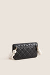CHANEL Black Sheepskin Leather Shoulder Bag