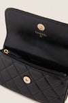 CHANEL Black Sheepskin Leather Shoulder Bag