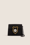 CHANEL Black Canvas Shoulder Bag