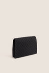 CHANEL Black Canvas Shoulder Bag