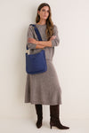 HERMES Blue Evelyne 29 Shoulder Bag