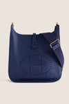 HERMES Blue Evelyne 29 Shoulder Bag
