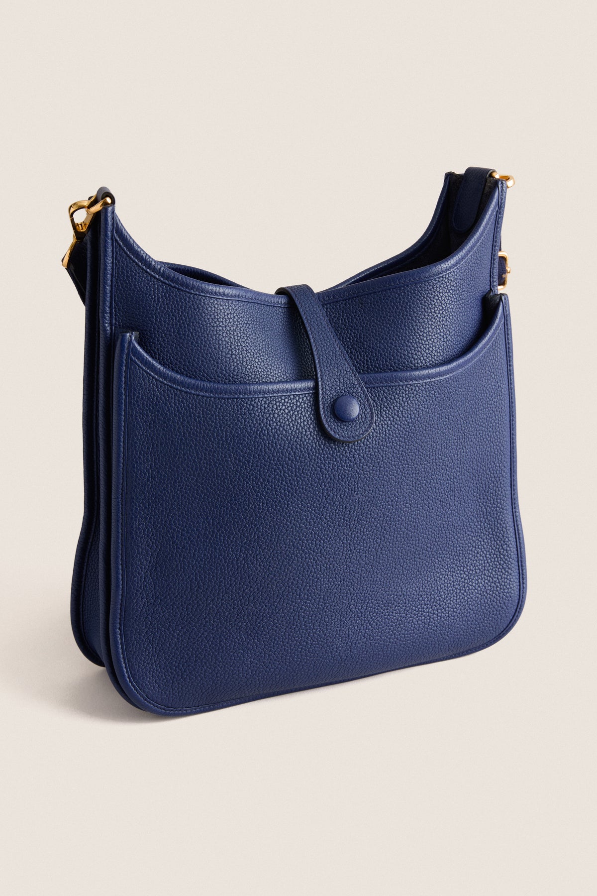 HERMES Blue Evelyne 29 Shoulder Bag