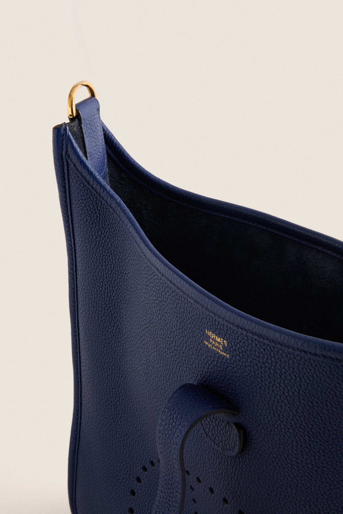 HERMES Blue Evelyne 29 Shoulder Bag