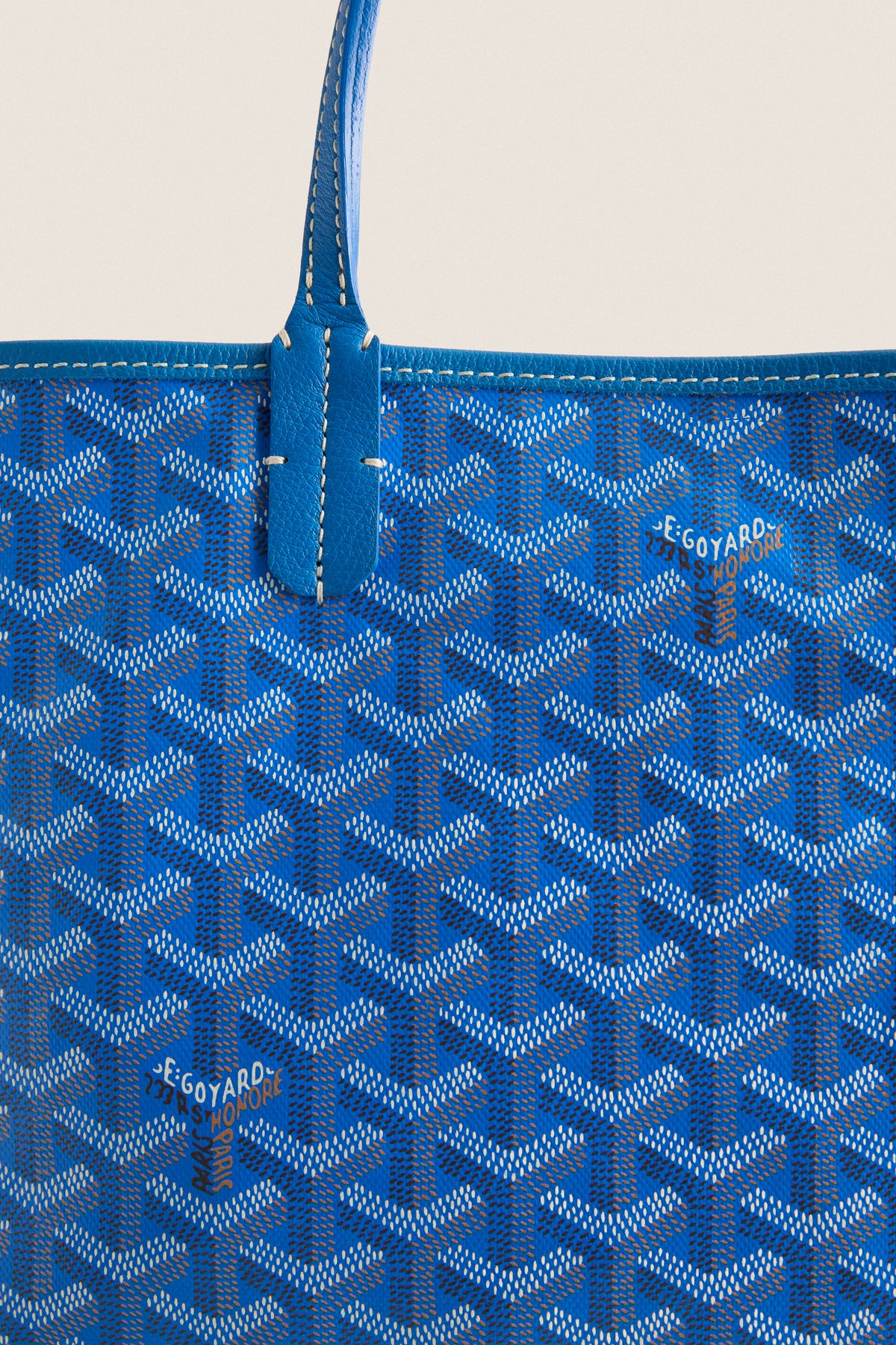 GOYARD Sky Blue Goyardine Saint Louis PM Tote