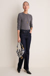 DIOR White and Navy Saddle Bag Shoulder