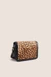 CELINE Beige and Black Triomphe Teen Shoulder Bag