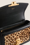 CELINE Beige and Black Triomphe Teen Shoulder Bag