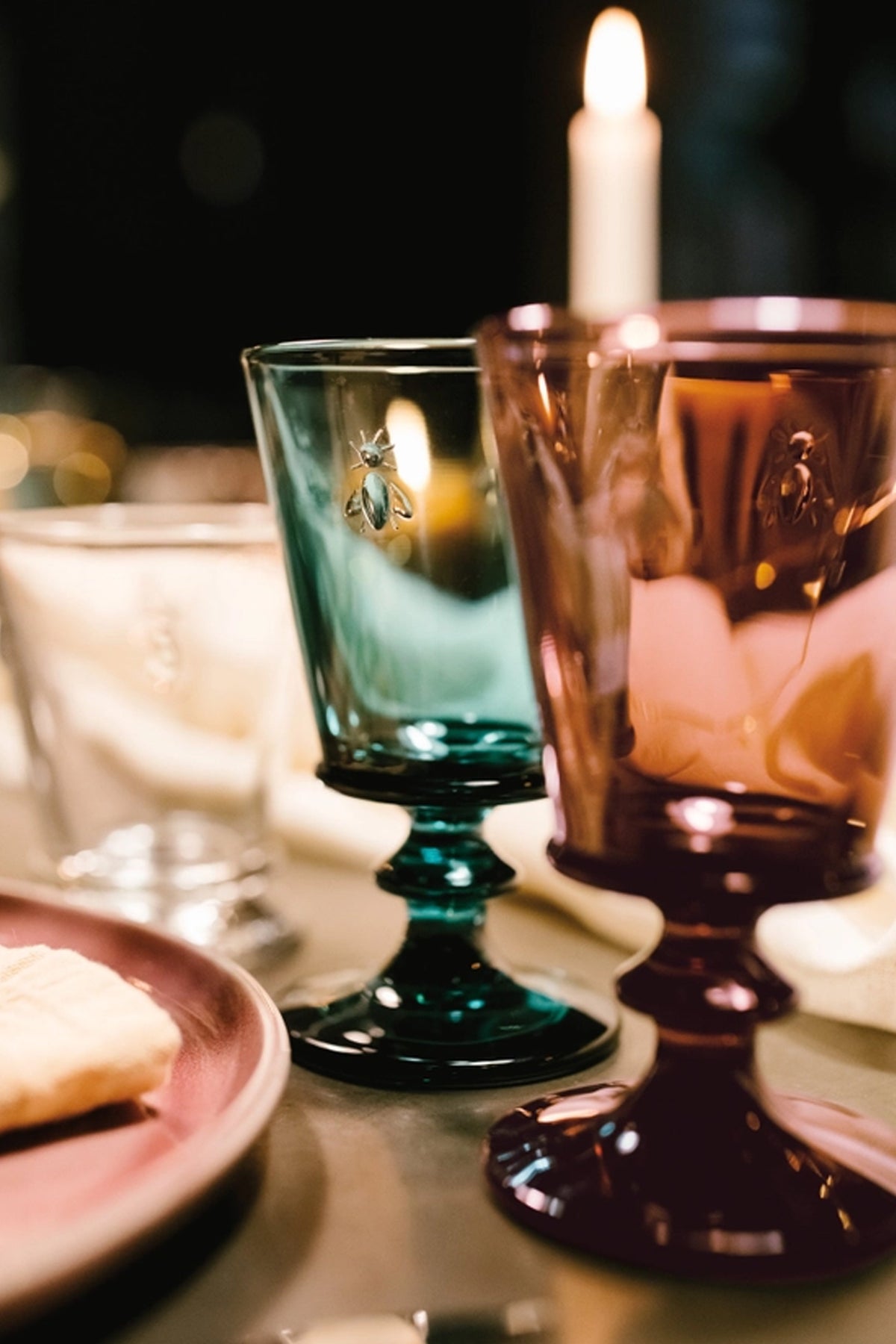 Night Sky Bee Wine Glass Set of 6