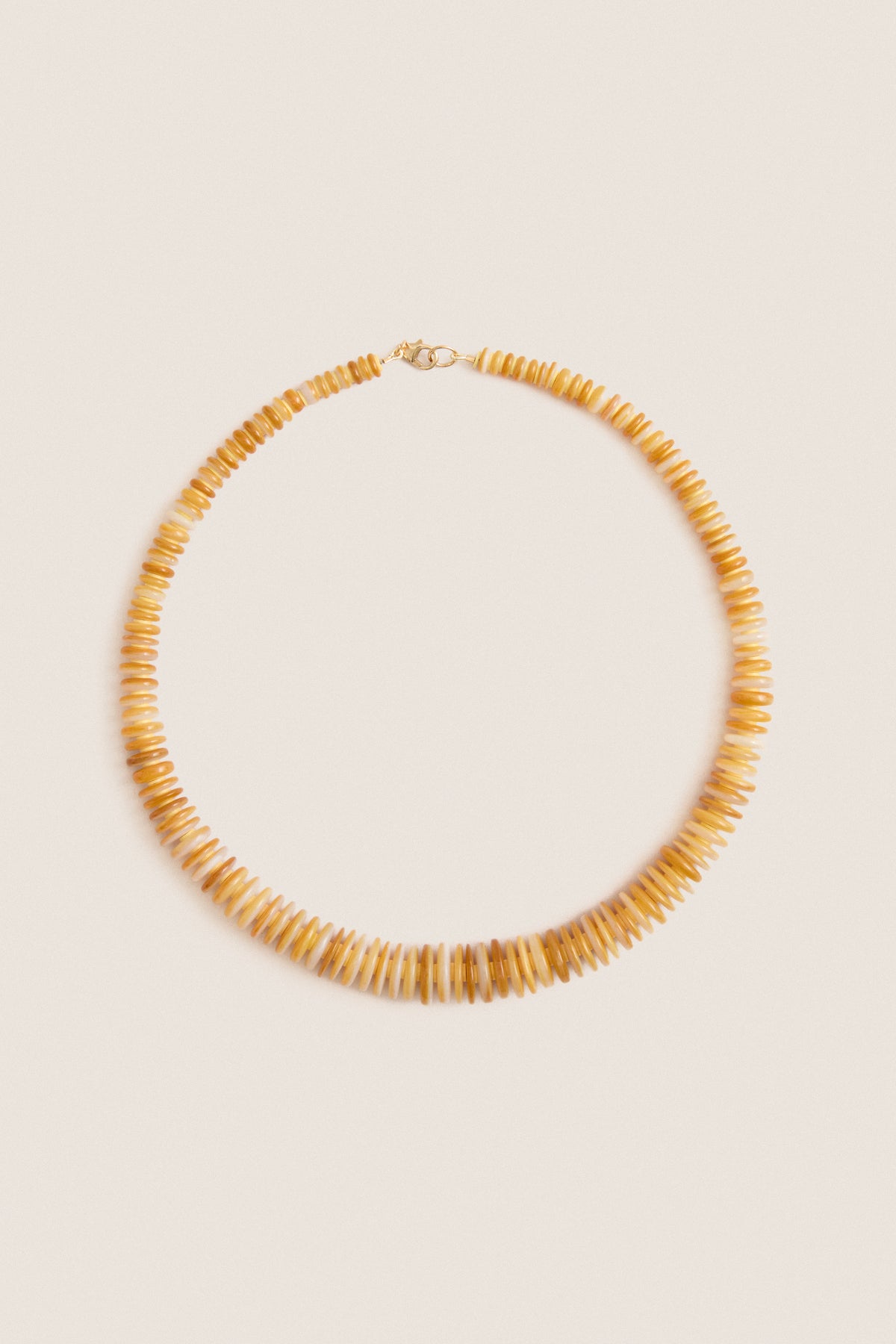 Yellow Mother of Pearl Necklace