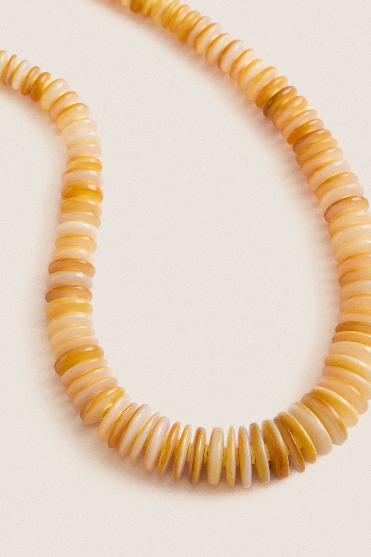 Yellow Mother of Pearl Necklace