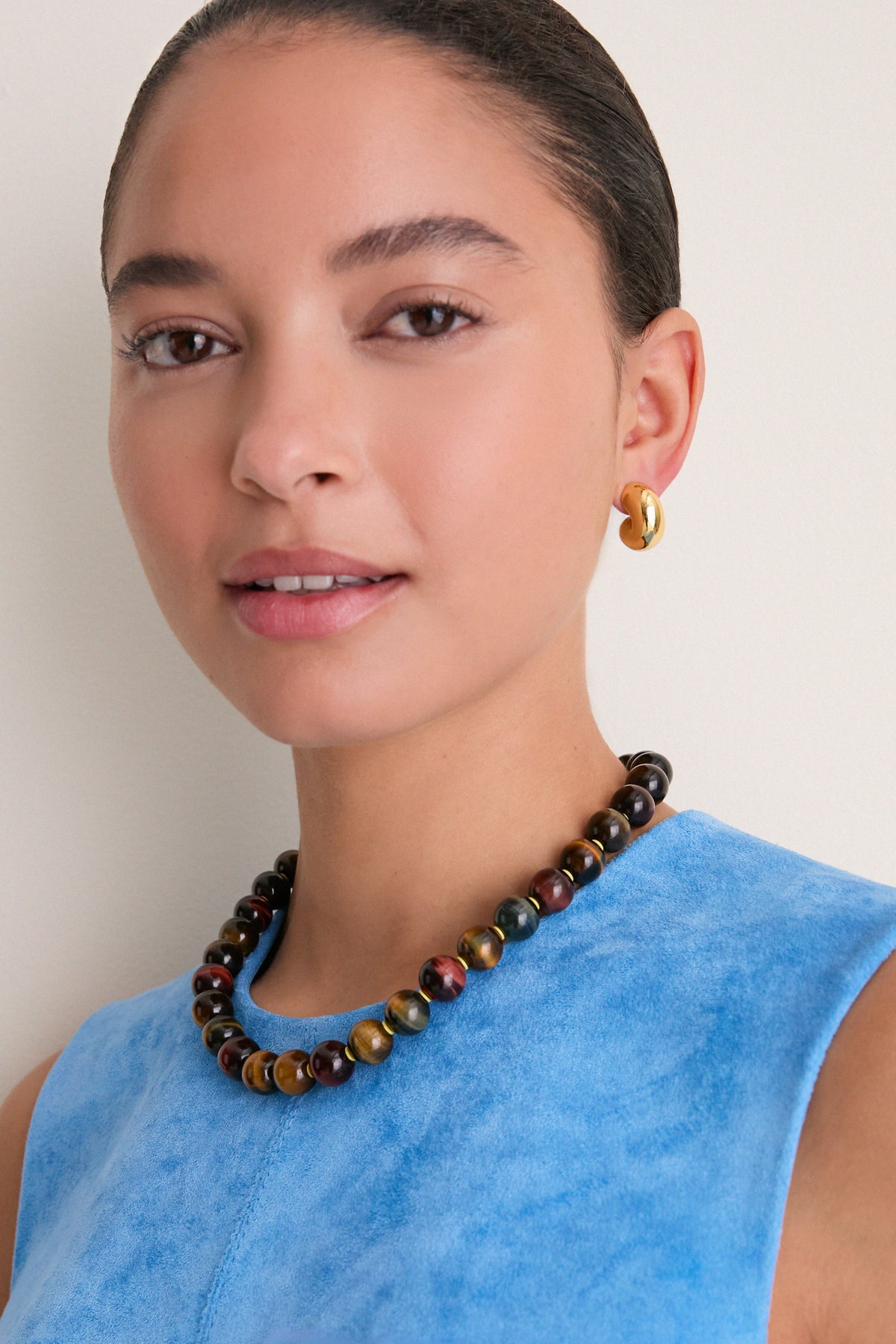 Tigers Eye Gumballs Necklace