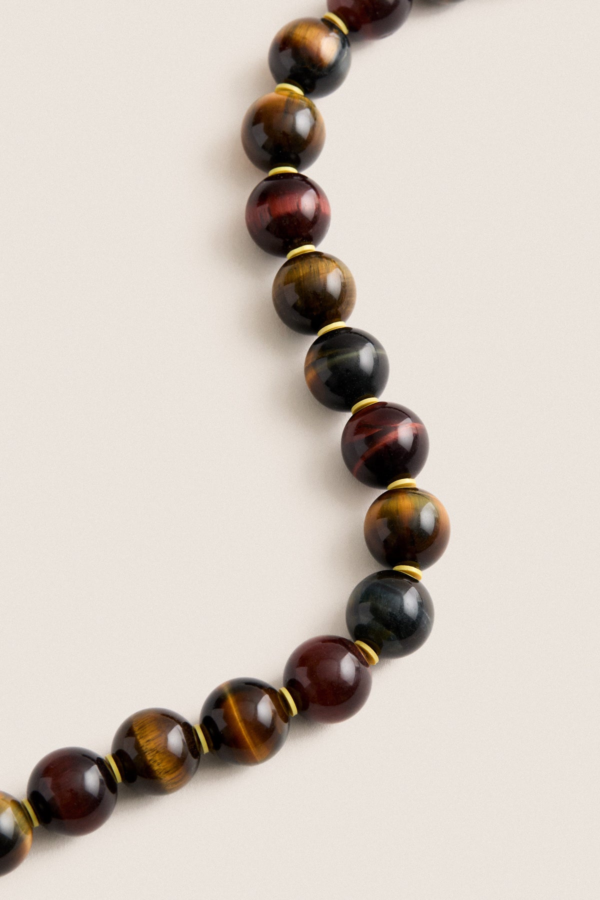 Tigers Eye Gumballs Necklace